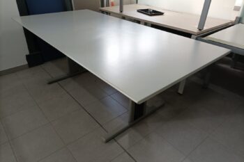 MESA DE REUNIÕES E/OU DE TRABALHO RETANGULAR 2000x1000 - POSTF CINZA / CINZA/ANTRACITE