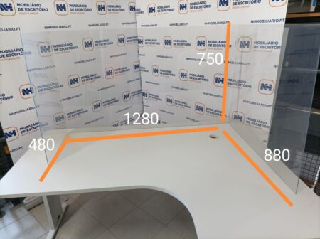 SEPARADOR DE PROTEÇÃO - ACRÍLICO TRANSPARENTE