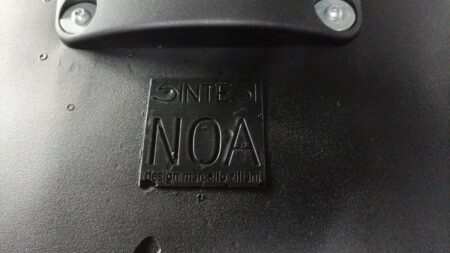 “NOA DINING CHAIR” by MARCELLO ZILIANI for SINTESI, 2000s – POLIURETANO PRETO / CINZA-ALUMÍNIO - Image 6