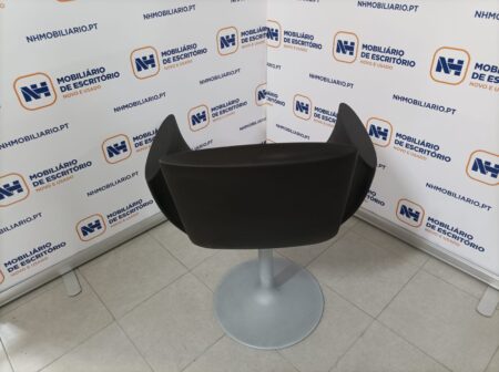 “NOA DINING CHAIR” by MARCELLO ZILIANI for SINTESI, 2000s – POLIURETANO PRETO / CINZA-ALUMÍNIO - Image 5