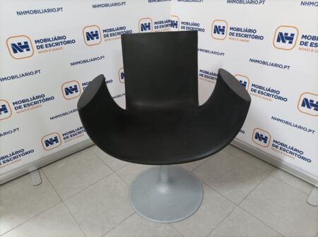 “NOA DINING CHAIR” by MARCELLO ZILIANI for SINTESI, 2000s – POLIURETANO PRETO / CINZA-ALUMÍNIO - Image 2
