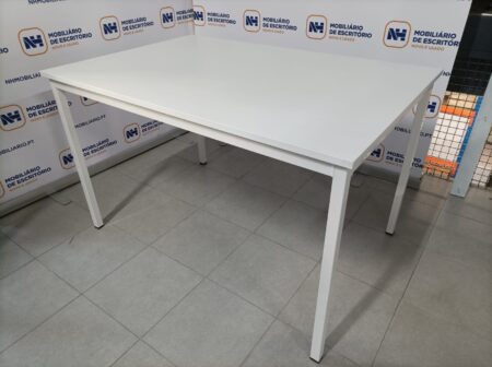 MESAS DE FORMAÇÃO / MULTIUSOS 4 PÉS 1200x800 – ML BRANCO / BRANCO - Image 2