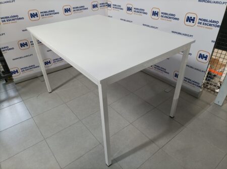 MESAS DE FORMAÇÃO / MULTIUSOS 4 PÉS 1200x800 – ML BRANCO / BRANCO - Image 3