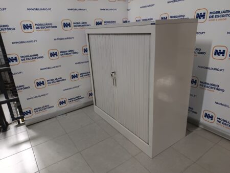 ARMÁRIOS DE ESCRITÓRIO PORTAS PERSIANA 1030x1000 "MELIX" - ML CINZA / CINZA - Image 2