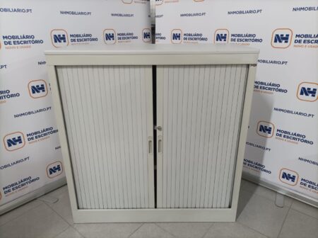 ARMÁRIOS DE ESCRITÓRIO PORTAS PERSIANA 1030x1000 "MELIX" - ML ou POSTF CINZA / CINZA