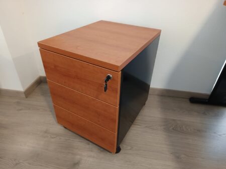 Linha ECO 3 GAVETAS - ML Cerejeira / Preto