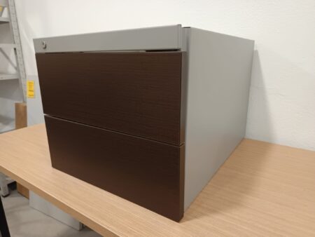 Linha ECO 2 GAVETAS - ML Wenguê / Alumínio