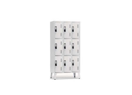 Cacifos Metálicos 9 Portas - Cinza