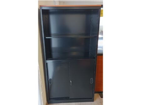 Armários MISTOS - ABERTOS / PORTAS DE CORRER 1540x800 - ML CEREJEIRA / PRETO