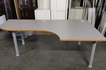 POSTOS COMPACTOS CURVOS 2200x1200 - ML CINZA / ALUMÍNIO