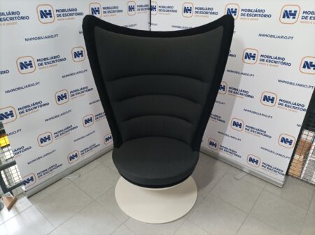 POLTRONAS ID "ACTIU - BADMINTON" - TECIDO PRETO / BRANCO