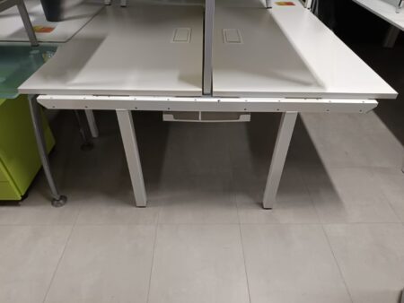 ILHAS DE TRABALHO OPEN SPACE C/ POSTOS 1400x800 "ACTIU" - ML BRANCO / BRANCO - Image 3