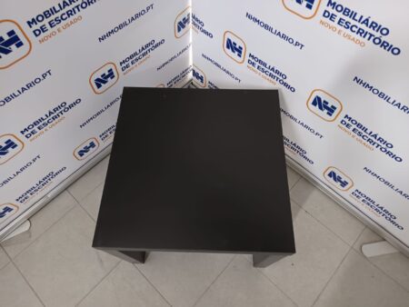 MESA DE CENTRO 550x550 - AGLOM MDF PRETO - Image 2