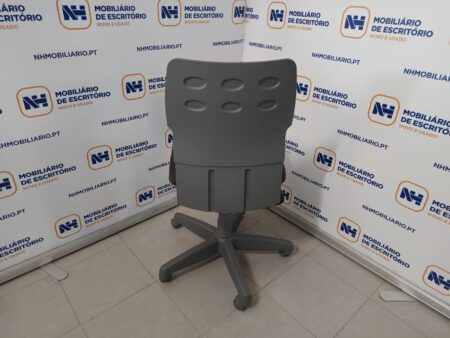 CADEIRAS ESCRITÓRIO OPERATIVA C/ RODAS "STEELCASE" - TECIDO CINZA / CINZA - Image 3