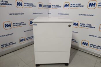 BLOCOS RODADOS 03 GAVETAS - ML BRANCO / CINZA