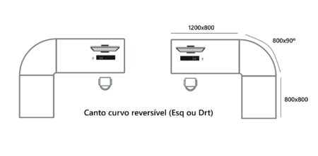 CONJUNTO DE MOBILIÁRIO DE ESCRITÓRIO - MADEIRA CEREJEIRA / ANTRACITE - Image 8