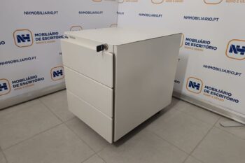 BLOCOS RODADOS 03 GAVETAS "STEELCASE" - BRANCO