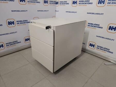 BLOCOS RODADOS 03 GAVETAS "STEELCASE" - BRANCO