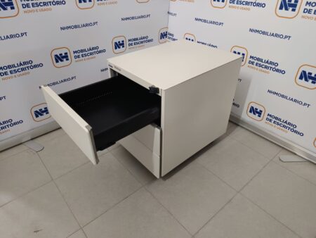 BLOCOS RODADOS 03 GAVETAS "STEELCASE" - BRANCO - Image 3
