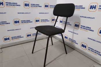 CADEIRAS MULTIUSOS / COPA/REFEITÓRIO 4 PÉS - TECIDO CINZA ESCURO