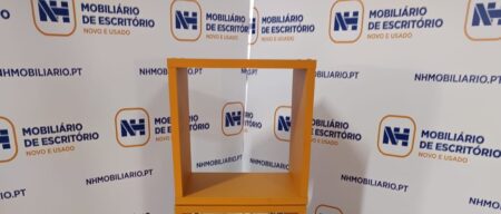 CONJUNTO ESTANTES CUBO 3+1 ESPAÇOS – AGLOM LARANJA - Image 3