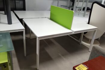 ILHAS DE TRABALHO OPEN SPACE C/ 2 POSTOS 1200x800 - ML BRANCO / BRANCO