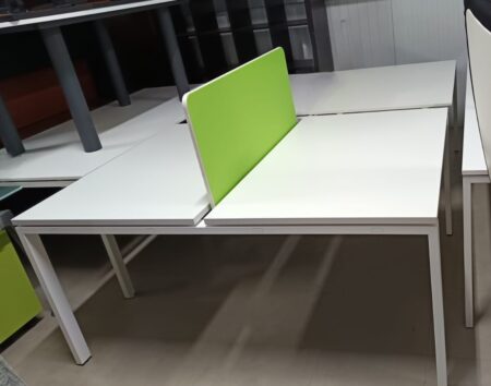 ILHAS DE TRABALHO OPEN SPACE C/ 2 POSTOS 1200x800 - ML BRANCO / BRANCO - Image 2