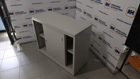 ARMÁRIOS ESCRITÓRIO PORTAS CORRER 820x1000 - ML CINZA / CINZA - Image 3