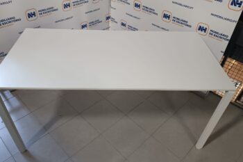 SECRETÁRIAS / MESAS DE ESCRITÓRIO 1600X800 - ML BRANCO / BRANCO