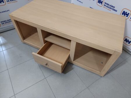 ARMÁRIO BAIXO DE APOIO C/ RODAS 1200x600 - MDF FAIA BÉTULA - Image 3