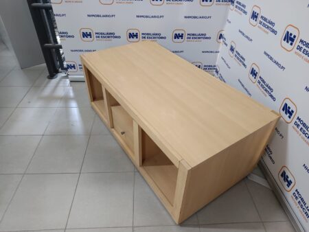 ARMÁRIO BAIXO DE APOIO C/ RODAS 1200x600 - MDF FAIA BÉTULA - Image 2