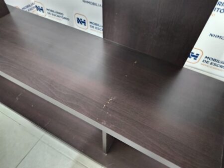 ARMÁRIO DE APOIO P/ SALA DE ESPERA 870x1200 - AGLOM MDF WENGUÊ - Image 4