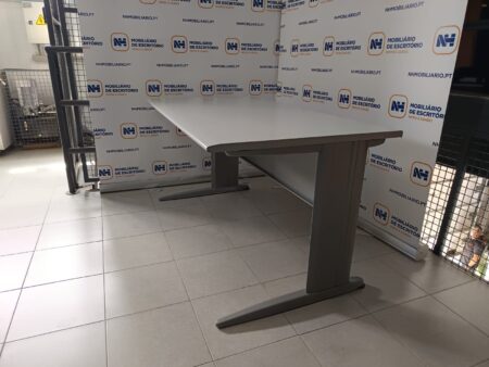 SECRETÁRIAS DE ESCRITÓRIO OPERATIVAS 1400x800 - ML CINZA / ALUMÍNIO - Image 2