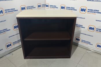 ARMÁRIO DE APOIO 760x800 ABERTO - ML BEGE / CASTANHO