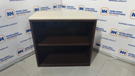 ARMÁRIO DE APOIO 760x800 ABERTO - ML BEGE / CASTANHO