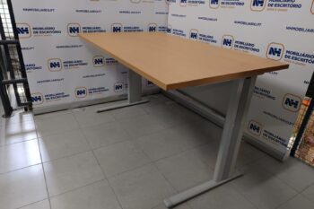 SECRETÁRIAS DE ESCRITÓRIO "ECO-MED" 1400x800 - ML FAIA / CINZA