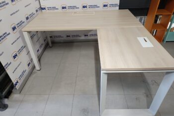 SECRETÁRIAS DE ESCRITÓRIO 1600x800 C/ ALONGA - ML NOGUEIRA-CLARA / BRANCO